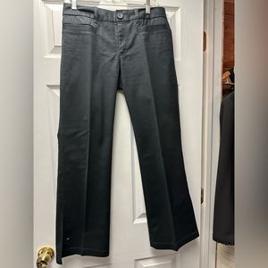 Banana republic Martin black pants with bottom leg slit -size 6S